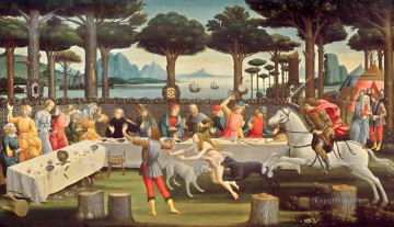 company of captain reinier reael known as themeagre company Painting - Nastagio third Sandro Botticelli
